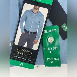 Banana Republic Blue Slim Fit Shirt